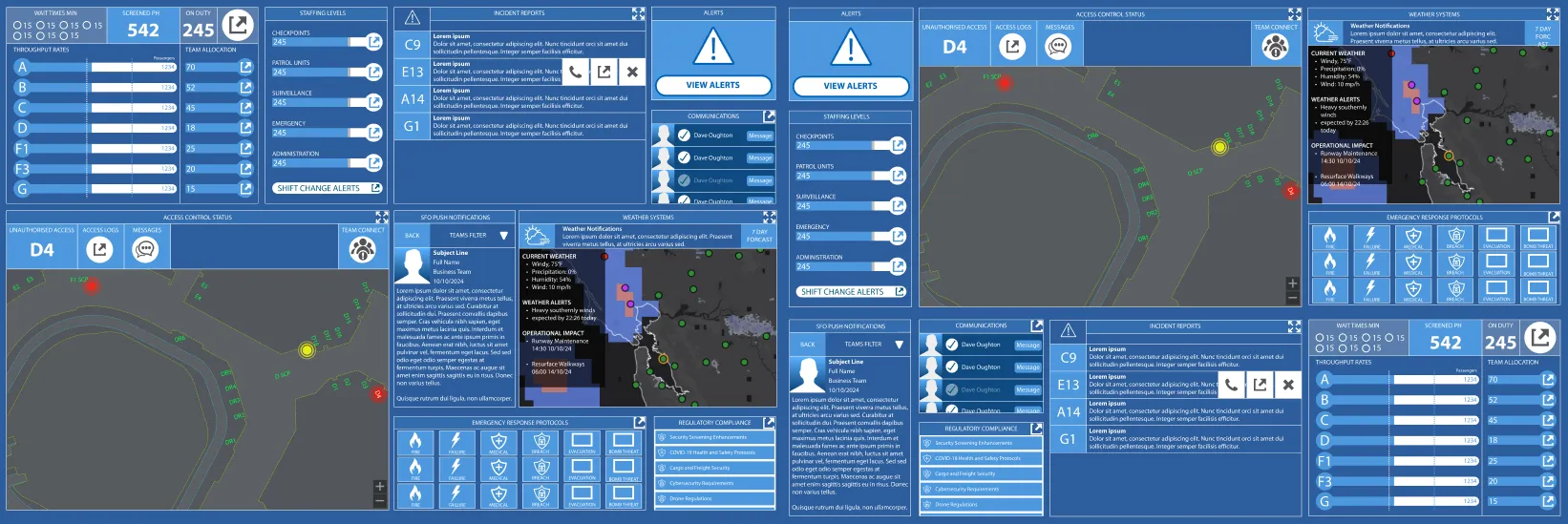 Operational Command Platform: Live dashboard for incidents, people, access, and weather